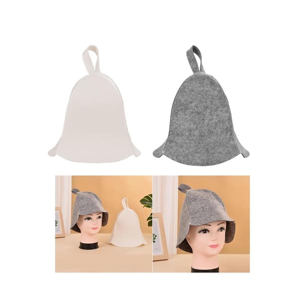 Bastuhatt för män och kvinnor handgjord en storlek passar alla (2-pack)