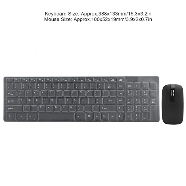 Trådlöst mus- och tangentbordset 10 m fjärranslutning Smart Sleep Fingerboardand Mouse Combo för IOS/Windows/Android