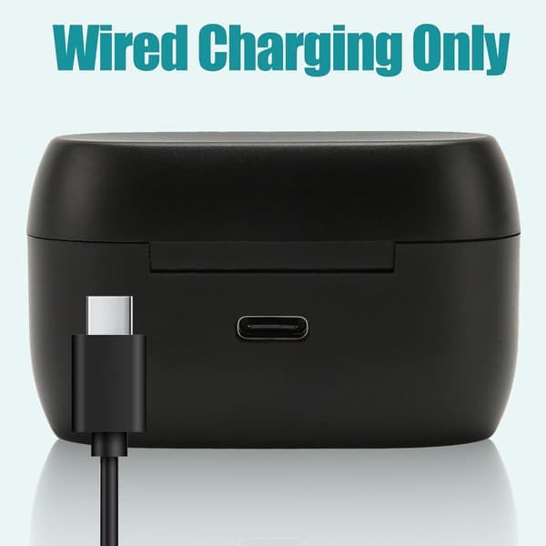 Opladningsetui til Elite 75t/Active 75t, 700mAh trådløst erstatningsetui, sort
