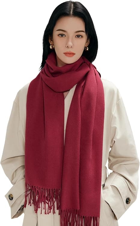 Vintertørklæde/sjal/omslag til kvinder med cashmere-følelse – Velegnet til bryllupper