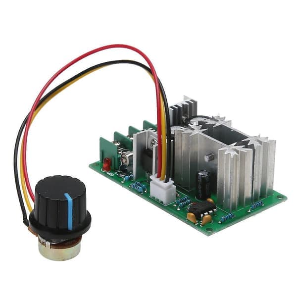 20A PWM DC Motor Hastighedsregulator 12V 24V 36V 48V med Potentiometerknap