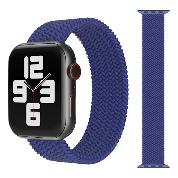 Apple Watch kompatibelt ARMBAND Elastiskt BLÅ 42/44/45 mm Blue L Blue L