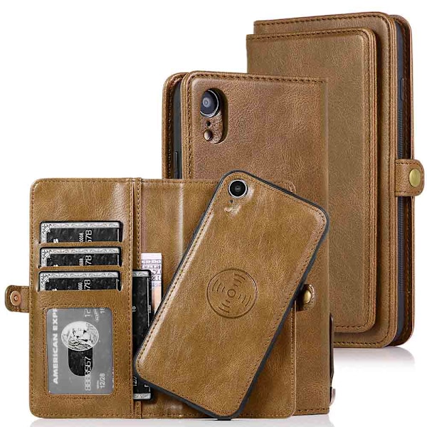 iPhone XR - Plånboksfodral Mörkgrön Mörkgrön