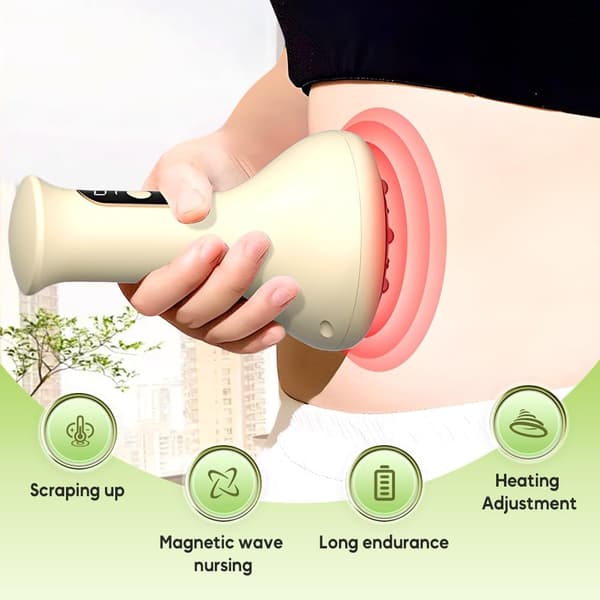 Håndholdt Cellulite Massager, Cellulitefjerner til Ben, Cellulite Maskine, Håndholdt Massager til Mave Lår Balder (Beige)