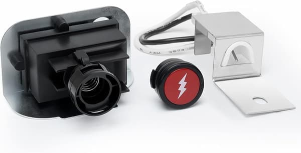 Elektronisk tændingssæt gnistgenerator erstatning for Weber Q120 og Q220 grill sort