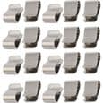 25 stk U-formede fjederklemmer i rustfrit stål 21,4 mm x 12 mm etiket