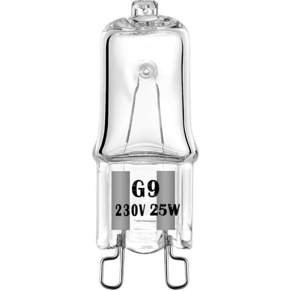 4-pack G9 halogenlampor för ugnar 25W 230V lampor med 300°C tolerans [Energiklass G]