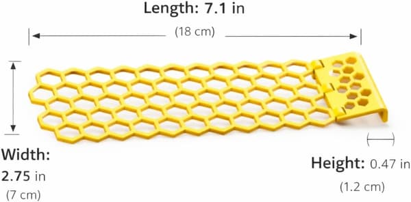 2-pack Floating Bee Ladder for Water Bowl, Plastic Bee Water Feeder with Hexagonal Landing Grid for Bees, Butterflies, Garden Bird Bath Accessories