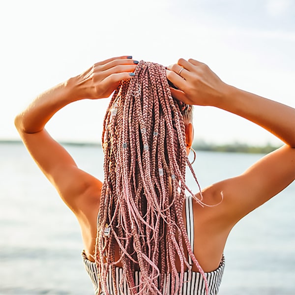 Dreadlocks smyckesset i legering Dreadlocks pärlor Hår manschetter Ringar Spolar Flätor Hårdekoration Tillbehör