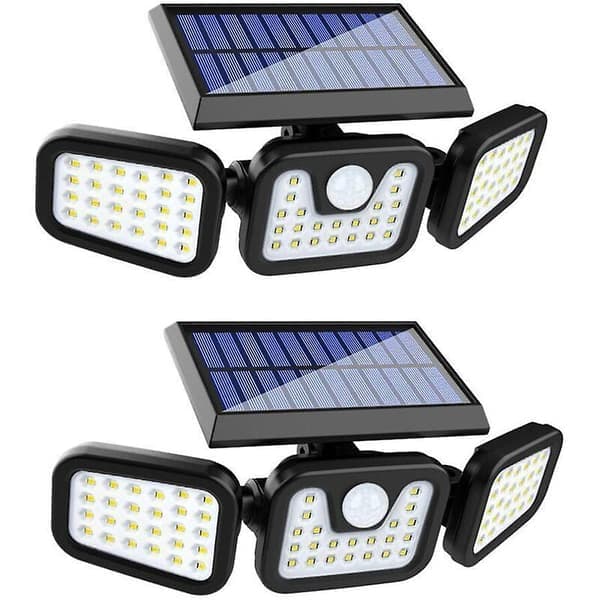 Utomhus solcellslampa (2-pack) Vattentät IP65