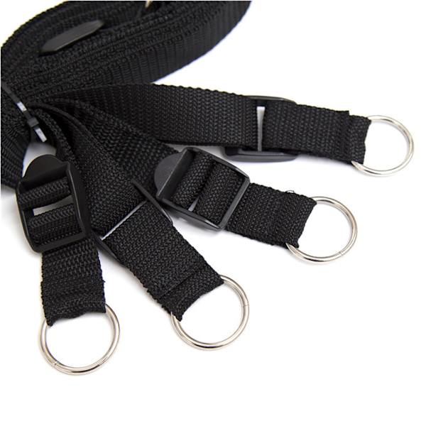 Mjukt lädermanschettset Justerbara remmar Kit för hand-handled-ankel fitnessövningar Bälte