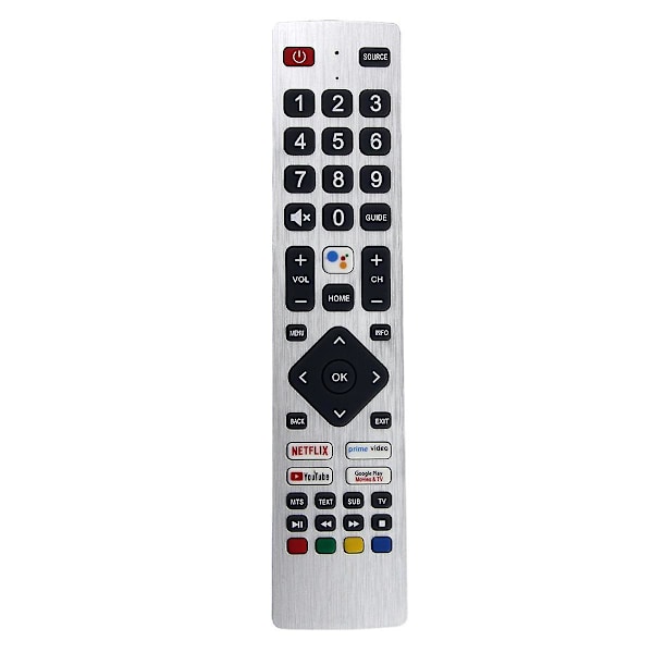 Rmc0133 Fjärrkontroll Ersättning För Sharp Tv Fjärrkontroll Gratis Installation [DB] Silver