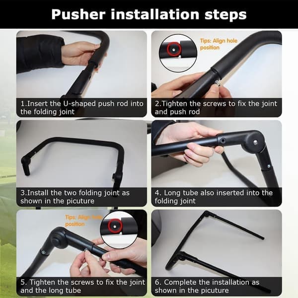 Folding Cart Push Handle Extendable Cart Handle Accessories Cart Equipment for Flat Folding Cart