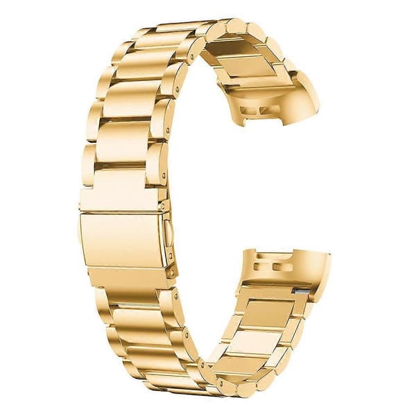 xDfind Tre Pärlor Quick Release Metal Watch Band Guld Gold For Fitbit Charge 4 / 3