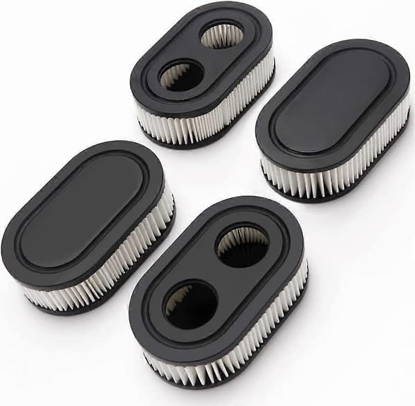 4 stk. plæneklipper luftfilter kompatibel med Briggs & Stratton 798452 593260 motor