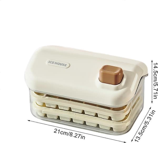 Ice Mold Tray Freezer Ice Maker Mold With Scoop Easy Release For Cocktails Drinks Whiskey Cold Drinks