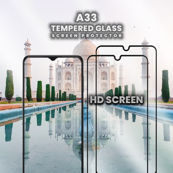 2 Pack Samsung Galaxy A33 - 9H Härdat Glass - 3D Super Kvalitet