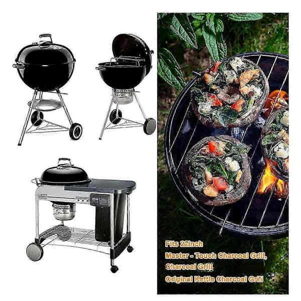 Weber Grill Reservdelar 22 \"One Touch Rengöringssystem Kit 7444 Silver 1 set