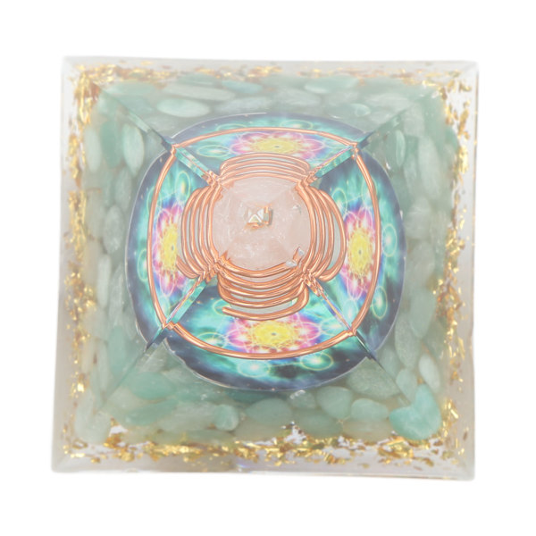 6 cm energigenerator Orgonitpyramid för positiv energihelande Kristallpyramid Meditation Orgonitpyramider