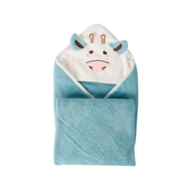 Bomullshanddukar med huva, absorberande stickad frotté, supermjukt enkelskikt (Lilla får, 3-pack)