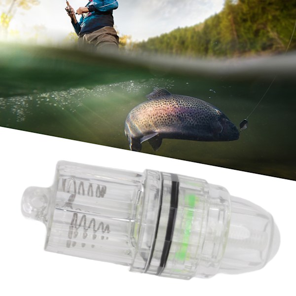 Djuphavsfiske Ljus Genomskinlig Plast AA Batteridriven LED Fiske Ljus för Trolling Hav Sötvatten Grön