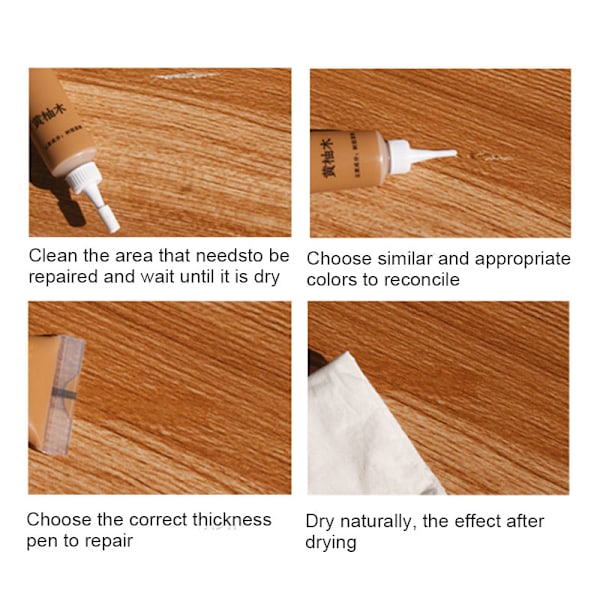 Träspackel Golv och möbel repa Reparation Restore för trägolv Bordsdörr skåp Lätt att återställa Cedar Cedar