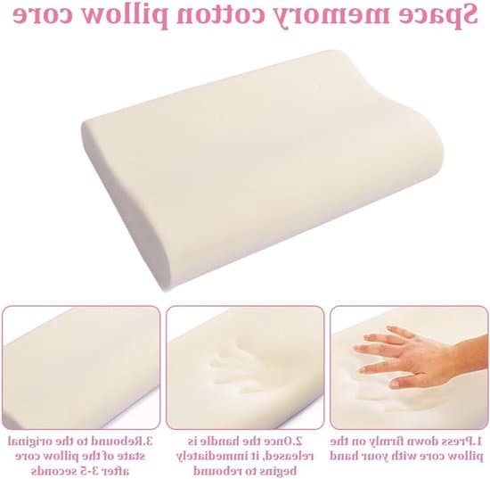 Barnkudde – Kudde – Sovkudde – Andningsbar Ergonomisk Sovkudde – Djurdesign – För Småbarn och Barn – 45x27x6 cm