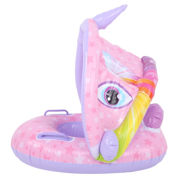Baby Float Tube Ring PVC Uppblåsbar Toddler Barn Simring Ringar med solskydd