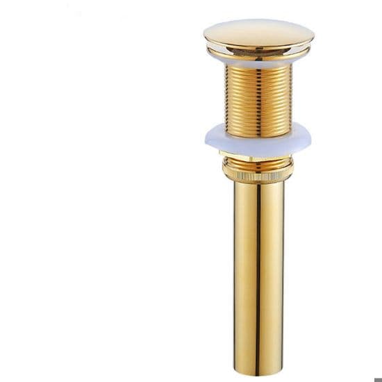 Plugg og tilbehør - JEDBESETZT - Retro Pop-Up - Bronsefarget Messing - Uten Overløpsbeskyttelse - Gull