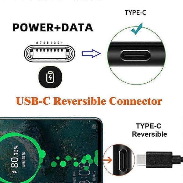 U2-058-LT016 USB-C han til 8Pin hun 27W strømadapter vinklet metalkonnektor