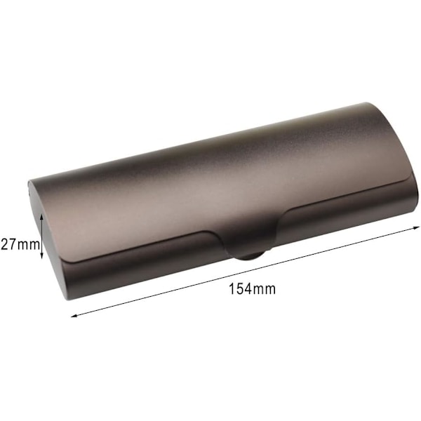 Smal case i aluminium, lätt case Case med yttre skal av aluminium och snäpplås för kvinnor män