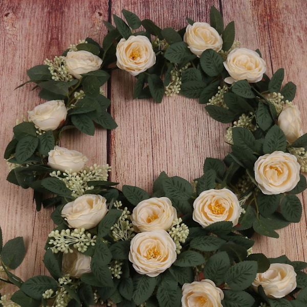 2,0 m konstgjord rosranka girlang konstgjorda blommor växter
