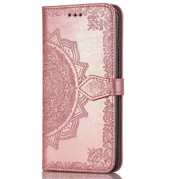 Mandala läder Samsung Galaxy S10 Plus fodral - Rosa Rosa