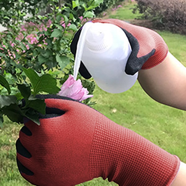 2 par barn trädgårdshandskar, halkfria handskar för ogräsrensning, beskärning, plantering, blomning