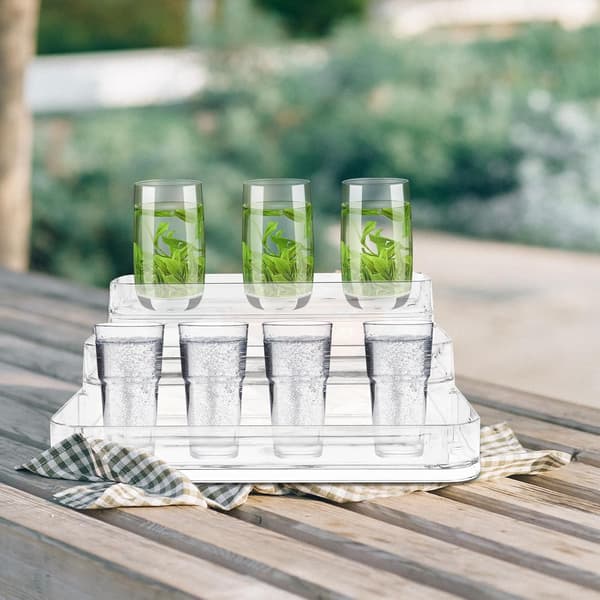 Brevholder Skrivebordsstativ Akryl 3-lags design Enkel Elegant Multifunktionel Gadgetopbevaring