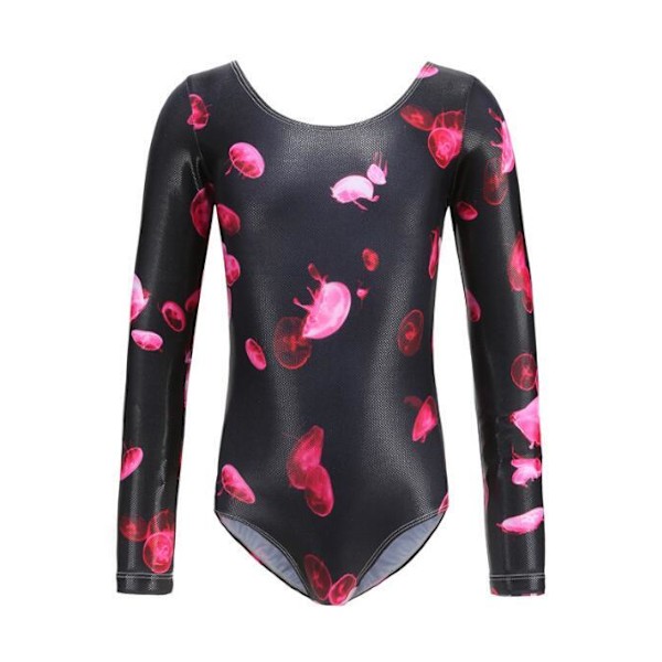 Tjejer Leotards One-Piece Färgglada Danskläder black 150cm black 150cm