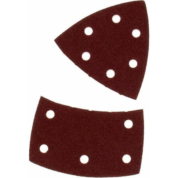 Pack of 50 Triangular Sanding Sheets, 105 x 152 mm, 80 Grit, Suitable for Various Sanders