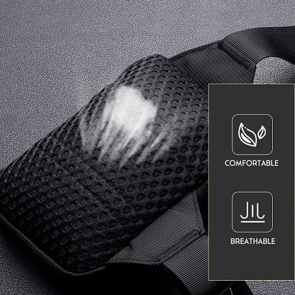 Mini Crossbody Väska Löpning Dubbla Fack Vattentät Löpning Träning Vandring Cykling Resor