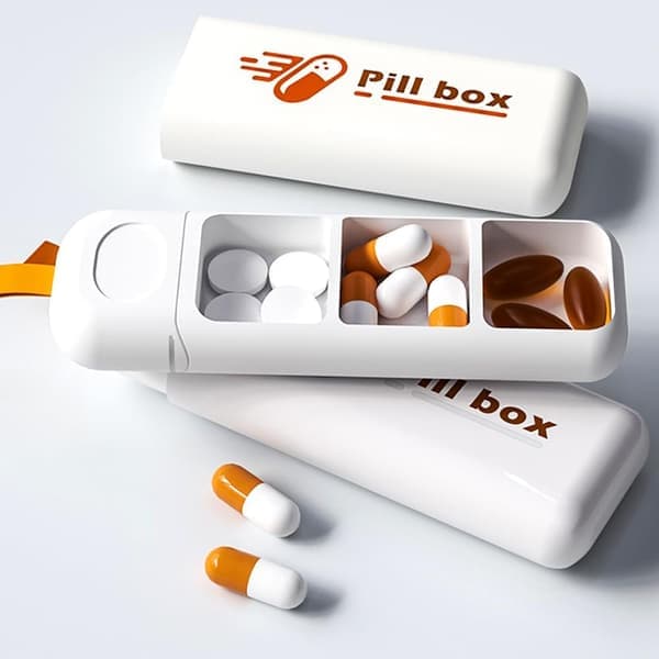 2 Travel Pharmacy, Daily Pill Case, Day Pharmacy, Pill Case, Travel Medicine Diary Case
