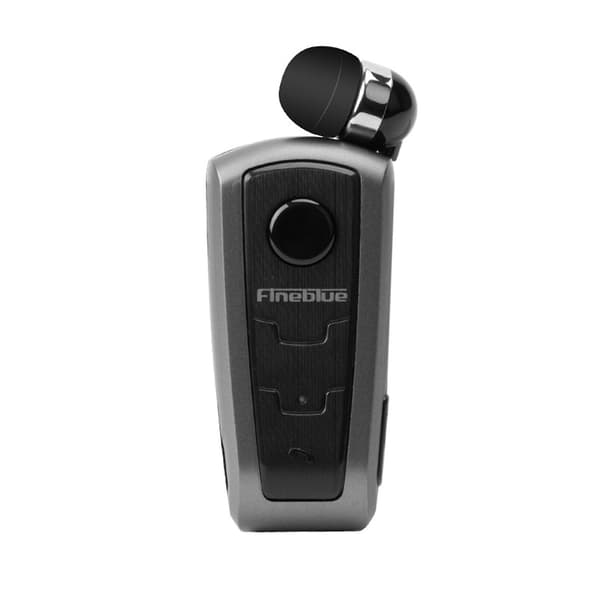 1 st Fineblue F910 Trådlösa Hörlurar Mini Vibrationspåminnelse ABS Bluetooth 4.0 Infällbart Praktiskt Headset för Löpning Grey