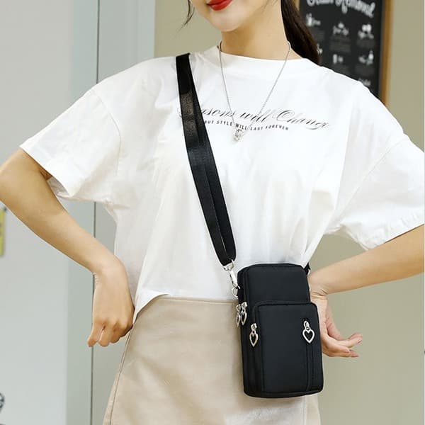 Lille crossbody-pungtelefonpose til kvinder
