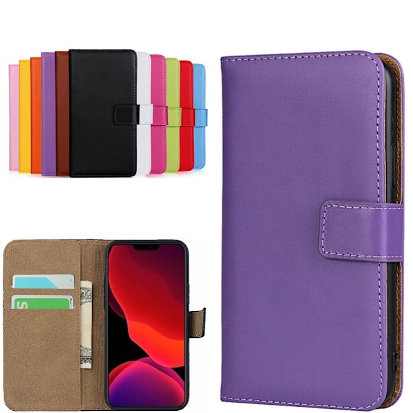 iPhone 13 Pro plånboksfodral plånbok fodral skal kort lila - Lila iPhone 13 Pro Purple iPhone 13 Pro