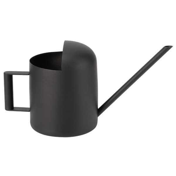 Vandkande i rustfrit stål, mat sort, lang tud, vandkande til planter og blomster, have