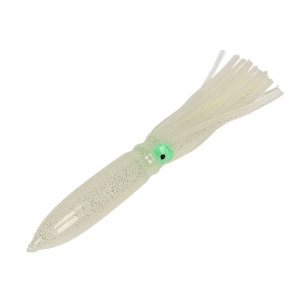 10 st bläckfiskbeten 30 cm silikon naturtrogen lysande bläckfisk kjol fiskebete med krok transparent