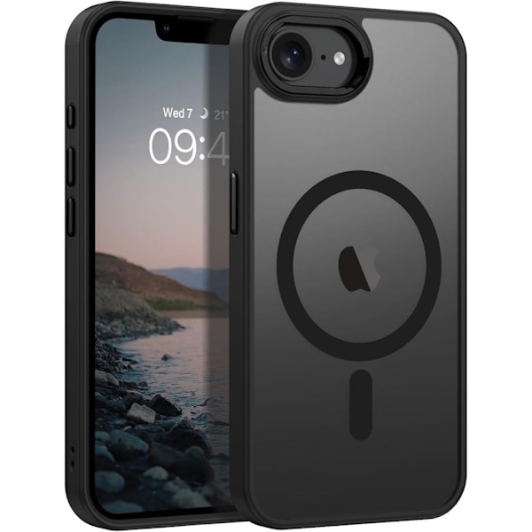 iPhone 16E Skal med MagSafe – Matt Svart Finish för Premium Skydd