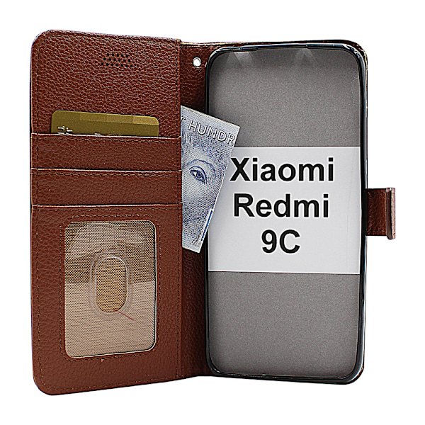New Standcase Wallet Xiaomi Redmi 9C Brun Brun