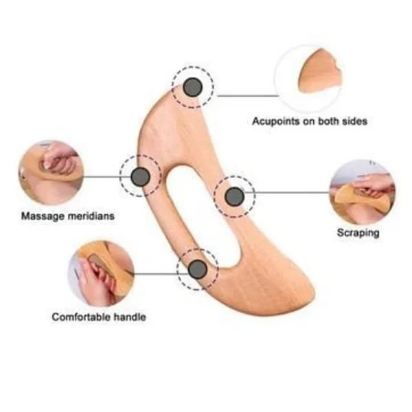 Gua Sha Massageværktøj i Træ