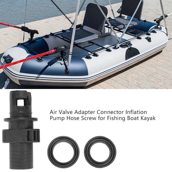 Luftventilsadapterkontakt Inflationspumpslangsskruv för fiskebåt Kajak