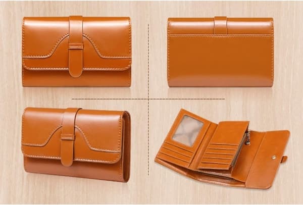 Business Wallets Women's Leather Wallets Card Holders Light Blocking Wallets Leather Wallets