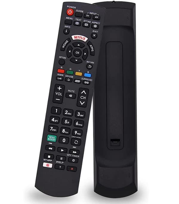 Panasonic-yhteensopiva yleiskaukosäädin, musta black